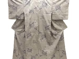 葡萄模様織り出し本場泥大島紬着物(7マルキ)